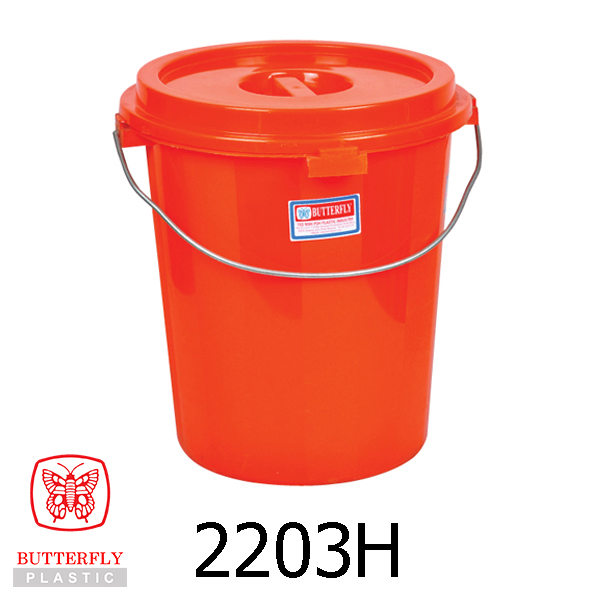 Baldi Plastik 3 Gallon dengan Penutup & Pemegang