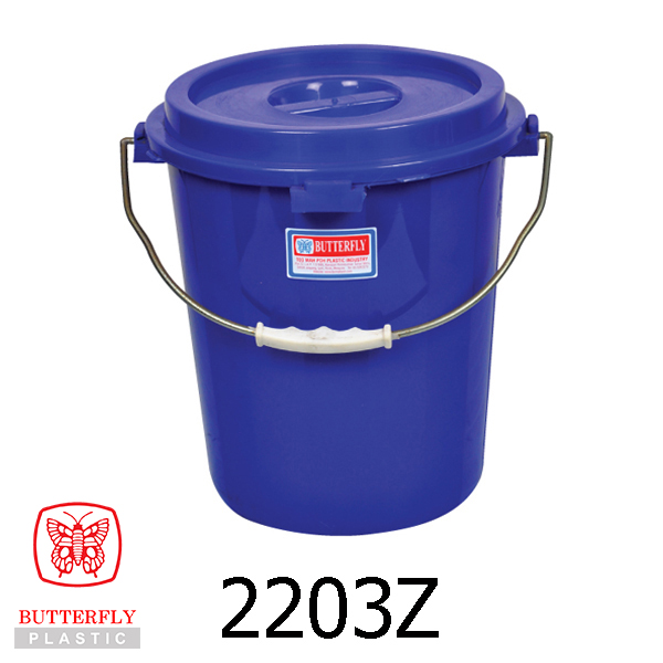 Baldi Plastik 3 Gallon dengan Penutup & Pemegang