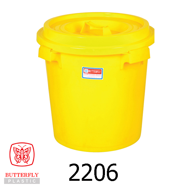 6 Gallons Plastic Pail with Cover / Water Pail